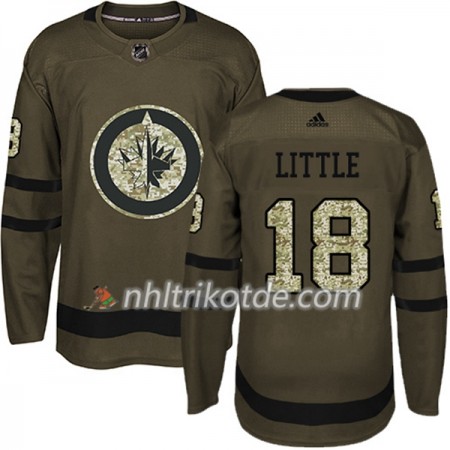Winnipeg Jets Trikot Bryan Little 18 Adidas 2017-2018 Camo Grün Authentic - Herren